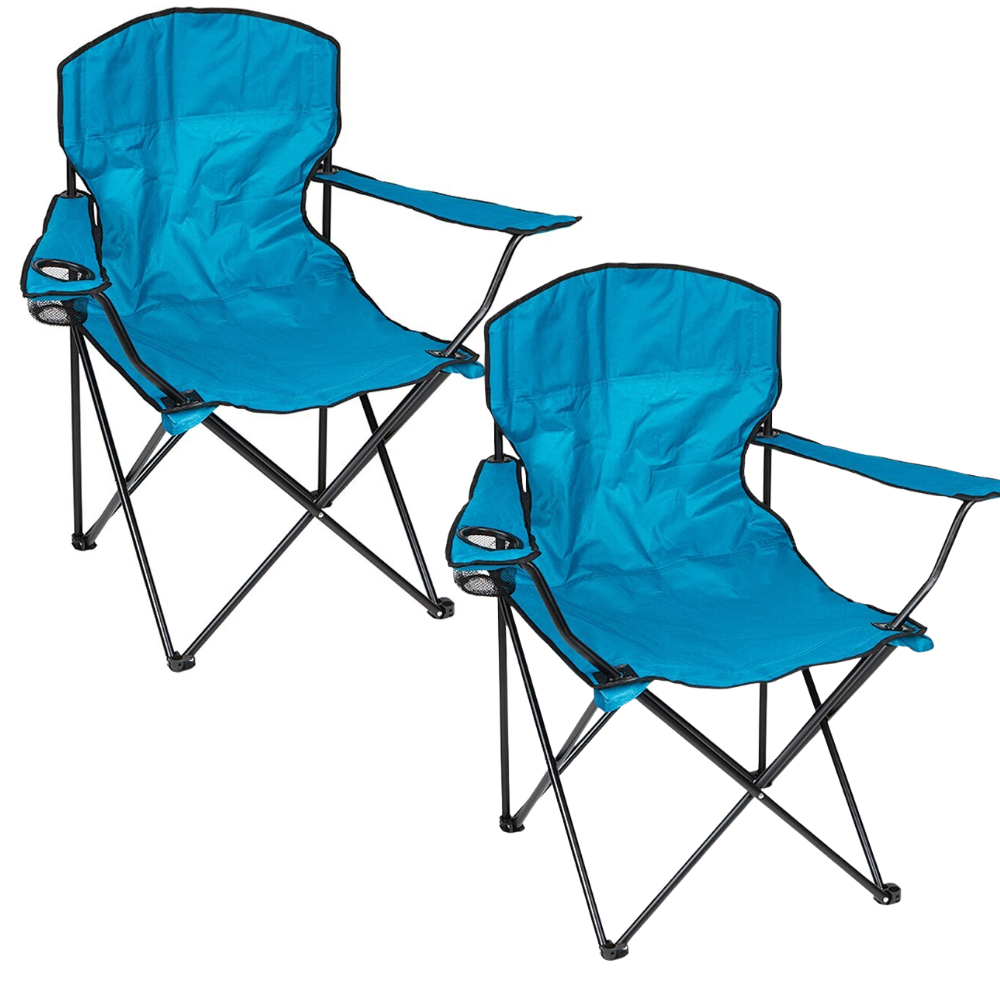 Folding Outdoor Camp Chairs, Steel Frame