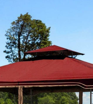 Double Vented Roof: design helps reduce heat and wind stress on the canopy