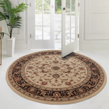 Westerly 5'3 Round Area Rug - Marash Luxury Collection (Ivory)