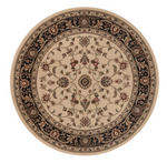 Westerly 5'3 Round Area Rug - Marash Luxury Collection (Ivory)