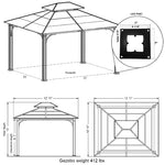 Expand Your Outdoor Living Space With a 10 x 12 Chatham Steel Hardtop Gazebo with Vented Roof for Optimum Airflow