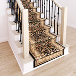 Marash Luxury Collection 25' Stair Runner Rugs Stair Carpet Runner with 336,000 points of fabric per square meter, Black