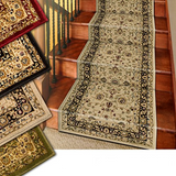 Marash Luxury Collection 25' Stair Runner Rugs Stair Carpet Runner with 336,000 points of fabric per square meter, Ivory
