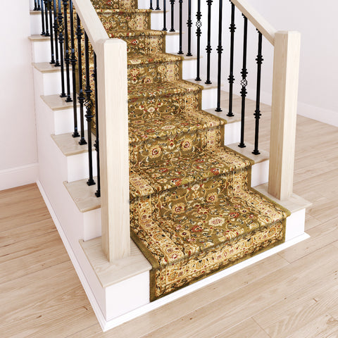 Westerly Marash Luxury Collection 25' Stair Runner Rugs Stair Carpet Runner with 336,000 Points of Fabric per Square Meter, Sage