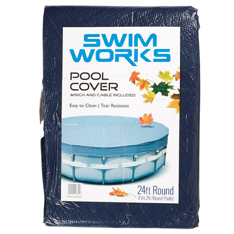 Westerly SwimWorks Round Winter Pool Cover, Including Winch and Cable (21')