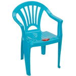 Plastic Toddler Chair, Durable and Lightweight Kids Chair, Indoor or Outdoor Use for Toddlers Boys Girls Aged 2+ (Blue, 6)