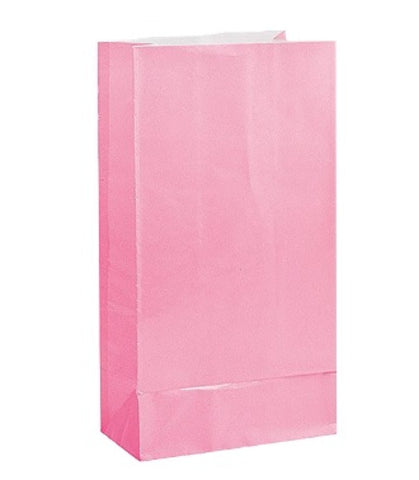 Party Favor Bag - 144 Pack Baby Paper Food Grade Lunch Gift Bags for Lunch, Birthday, Easter or Baby Shower (Pink)