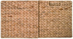 3 Decorative Hand-Woven Water Hyacinth Wicker Storage Basket, 16x11x11 Perfect for Shelving Units