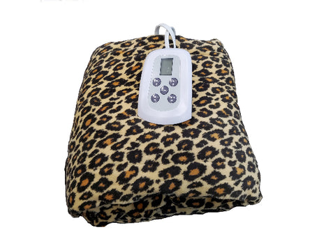 Westerly Twin Size Microplush Electric Heated Blanket, Cheetah