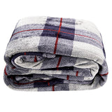 Westerly Twin Size Microplush Electric Heated Blanket, Gray Plaid