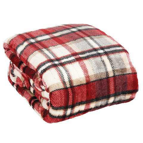Westerly Twin Size Electric Heated Blanket, Holiday Plaid