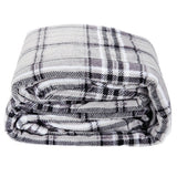 Westerly Twin Size Electric Heated Blanket, Light Gray Plaid