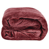 Westerly Full Size Electric Heated Blanket, Maroon