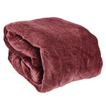Westerly Full Size Electric Heated Blanket, Maroon