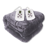 Westerly Queen Size Microplush Electric Heated Blanket with Dual controllers, Lavender