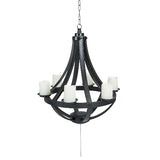 Regency LED Outdoor Chandelier Light  w/ Remote Control Perfect for Gazebo or Patio