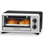 Toastmaster TM-102TR 4-Slice Toaster Oven, 10-Litre, Silver