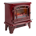 Duraflame Electric Freestanding Infrared Quartz Fireplace Stove, Red