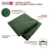 Hunter Green Replacement Gazebo Canopy for 10 x 12 Regency II Patio Gazebo; Easily Update Your Gazebo