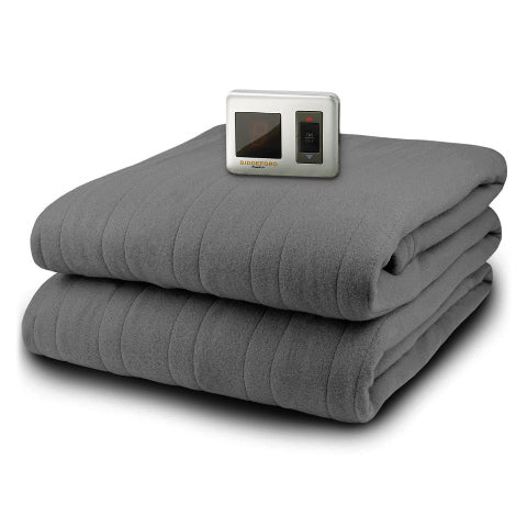 Biddeford Microplush Twin Electric Blanket, Grey