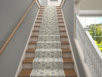 Westerly 25' Stair Runner Rugs - Luxury Kashan Collection Stair Carpet Runners (Ivory)