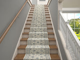 Westerly 25' Stair Runner Rugs - Luxury Kashan Collection Stair Carpet Runners (Ivory)