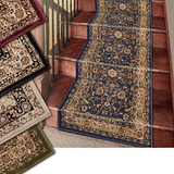 Marash Luxury Collection 25' Stair Runner Rugs Stair Carpet Runner with 336,000 points of fabric per square meter, Navy