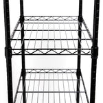Westerly 4 Tier Household Wire Shelving Unit (13" x 23" x 48") Holds up to 600lbs