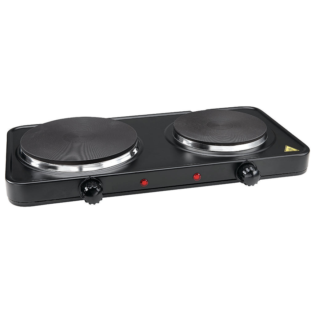 2000W Portable Electric Double Burner Kitchen Hot Plate Stove Cooker  Countertop