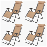 Zero Gravity Reclining Chair (Pack of 4) (Tan)