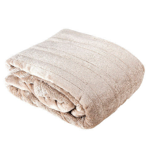 Westerly Electric Heated Throw Blanket, Beige