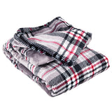 Westerly Electric Heated Throw Blanket, Beige Plaid