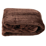 Westerly Electric Heated Throw Blanket, Chocolate