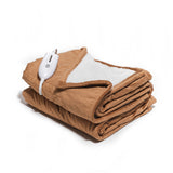 Westerly Electric Heated Throw Blanket, Caramel