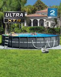 INTEX 26339EH Ultra XTR Deluxe Above Ground Swimming Pool Set: 24ft x 52in – Includes 2800 GPH Cartridge Sand Filter Pump – SuperTough Puncture Resistant – Rust Resistant – Easy to Assemble
