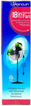 18" Pedestal Penguin Fan with Vertical Tilting Head Oscillating Function 3-Speed Rotary 3 Propeller Blades by Westerly