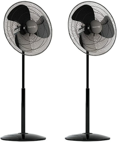 18" Pedestal Penguin Fan with Vertical Tilting Head Oscillating Function 3-Speed Rotary 3 Propeller Blades by Westerly
