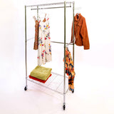 2-Tier Rolling Garment Rack, 35.7" x 74"