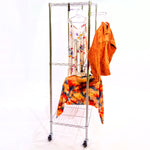 2-Tier Rolling Garment Rack, 35.7" x 74"