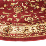 Westerly 5'3 Round Area Rug - Marash Luxury Collection (Red)