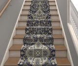 26"X25' Olympus Collection Medallion Rug Runner (Blue)