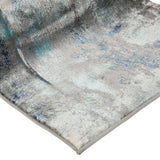 2'7'3" Olympus Collection Abstract Rug Runner (Blue)
