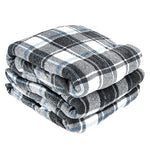 Biddeford Queen Electric Blanket, Gray Plaid