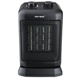 Heat Wave 1500W Ceramic Heater, Tip-over and overheat protection, adjustable thermostat, 2 heating settings