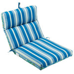 Reversible Chair Cushion 22" X 44" (Blue Tropical)
