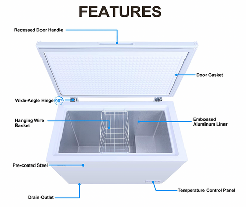 Galanz 5.0 cu ft online chest freezer manual