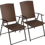 2 Pack Resin Wicker Folding Chair by Westerly