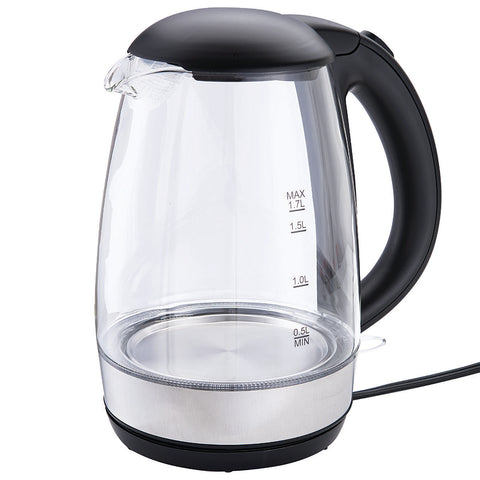 Westerly Glass Electric Kettle, 1.7L, 1500W, Auto Shut-Off After Boiling