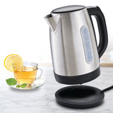 Westerly Stainless Steel Electric Kettle, 1.7L, 1500W, Auto Shut-Off After Boiling, Auto-Lid Opening, Anti-Slip Feet