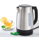 Westerly Stainless Steel Electric Kettle, 1.7L, 1500W, Auto Shut-Off After Boiling, Auto-Lid Opening, Anti-Slip Feet